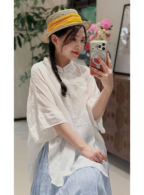 YIMIAN减龄少女感国风斜襟上衣