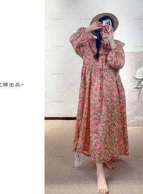 YIMIAN 俏皮淑女感“桃不语眠”满满少女感优雅仙气连衣裙230220