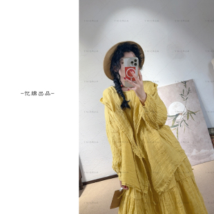 休闲百搭上衣23501 连帽系绳设计款 YIMIAN 简约亚麻个性