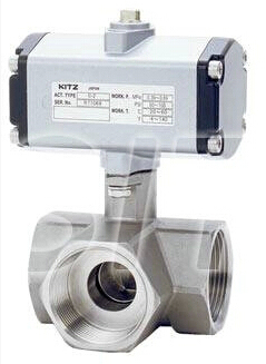 进口不锈钢气动三通球阀 KITZ不锈钢气动三通球阀 日本C-1 C-UTNE