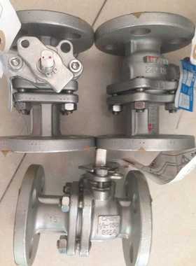 10UTBM CF8M 316不锈钢法兰球阀 进口日本北泽不锈钢球阀 KITZ