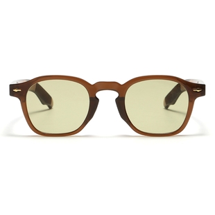 高品质小众茶色墨镜男权志龙同款时尚复古小方框近视太阳镜女街拍