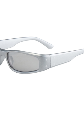 未来科技感运动骑行墨镜男女士防风户外银色太阳眼镜防紫外线防晒