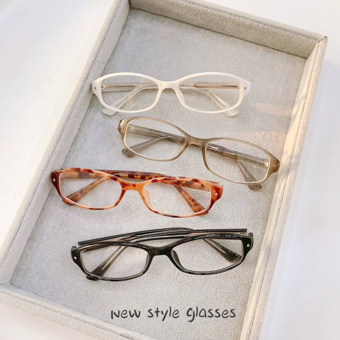 复古窄框花纹色眼镜男女近视可配有度数防蓝光素颜平光镜架方圆脸