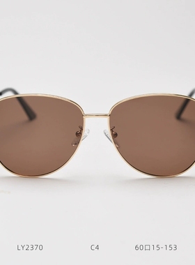 茶色高质感大框偏光太阳镜男女士飞行员复古素颜蛤蟆镜墨镜街拍