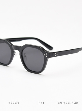 复古TR90黑色偏光太阳眼镜男网红素颜墨镜女潮防紫外线驾驶开车用