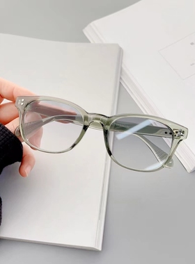 复古绿色太阳镜女UV400防紫外线刘亦菲同款百搭配近视浅灰色墨镜