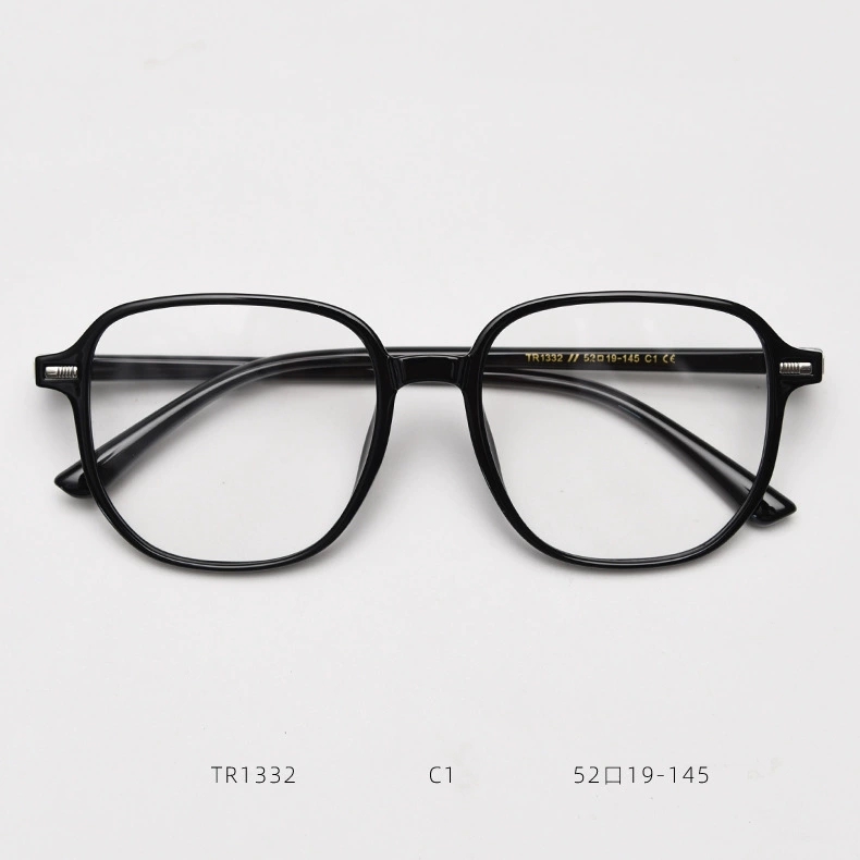 复古大框近视眼镜框女渐变灰色超轻tr90防蓝光平光镜男可配有度数