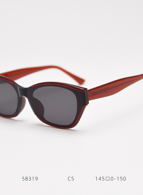 红色TR90猫眼一体镜片太阳眼镜潮男女高级感网红街拍时尚休闲墨镜