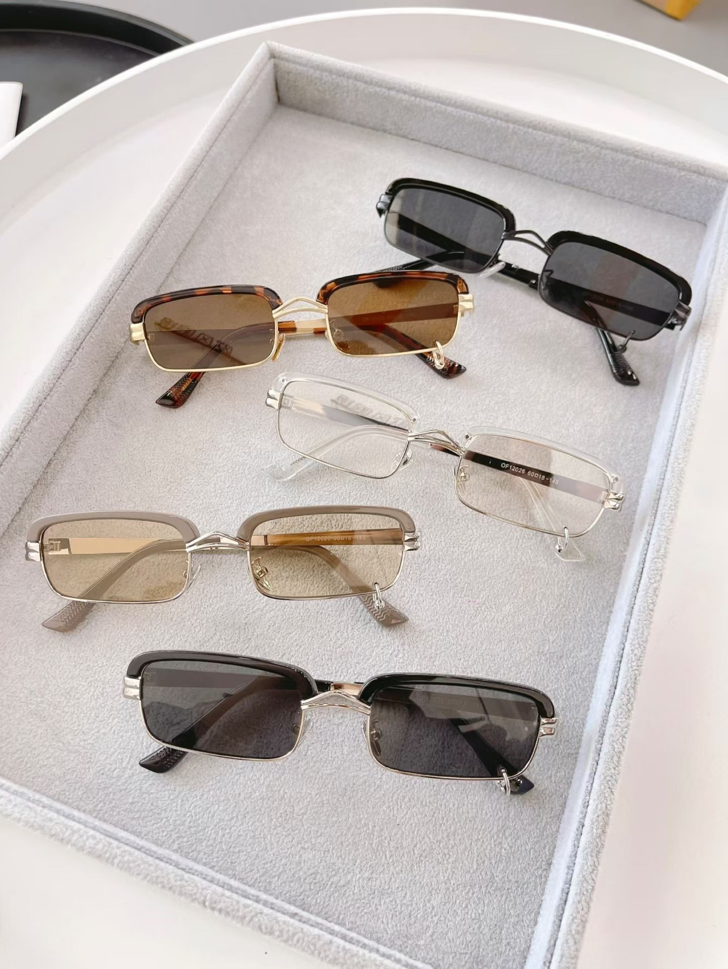 高质感欧美窄框太阳眼镜男女高级感金属小框墨镜防紫外线百搭眼镜,ZIPPO/瑞士军刀/眼镜,太阳眼镜,淘宝优惠券,粉丝福利购,淘宝优惠卷