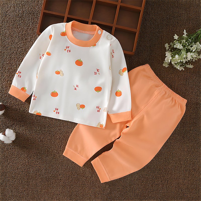1-4岁宝宝秋装套装婴儿内衣上衣裤子纯棉无骨两件套儿童秋衣秋裤