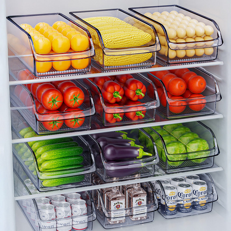 冰箱收纳盒抽屉式整理保鲜盒食品级厨房专用蔬菜鸡蛋冷冻储物神器,收纳整理,食物收纳盒,淘宝优惠券,粉丝福利购,淘宝优惠卷