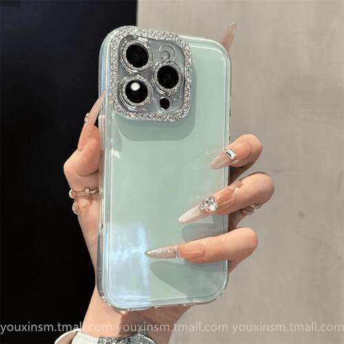 ins夏日果冻奶绿色适用iPhone17promax苹果15手机壳14pro新款11网红12高级版13爆款16plus女ProMax防摔套Pro