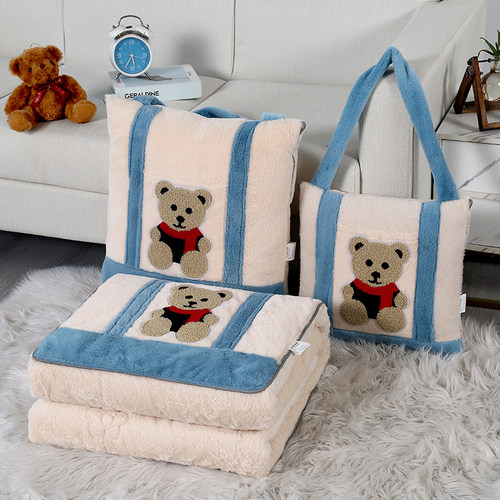 多功能手提抱枕被子两用汽车靠垫枕头午休空调毯沙发午睡新款加厚