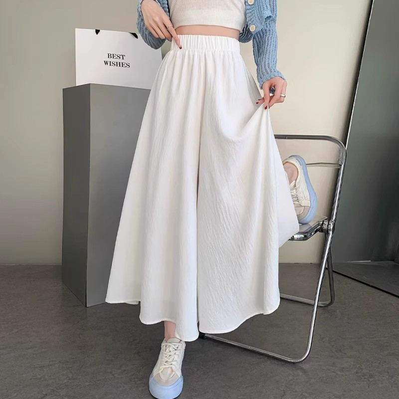 女垂感黑色裙子半身裙高腰显瘦2024新款阔腿夏季中长款伞裙A字裙