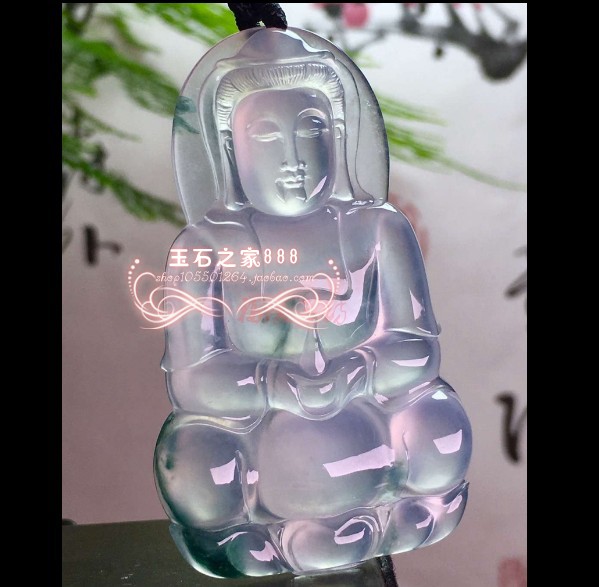 处理价翡翠色冰种佛观音如意佛公笑佛护身平安扣吊坠男女高端捡漏