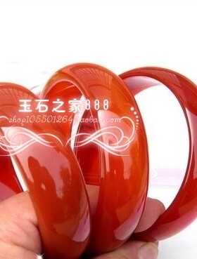 天然正品玉镯子巴西红玛瑙少女