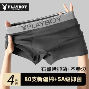 内裤 大码 纯棉男生四角裤 青年2026新款 秋冬 平角短裤 花花公子男士