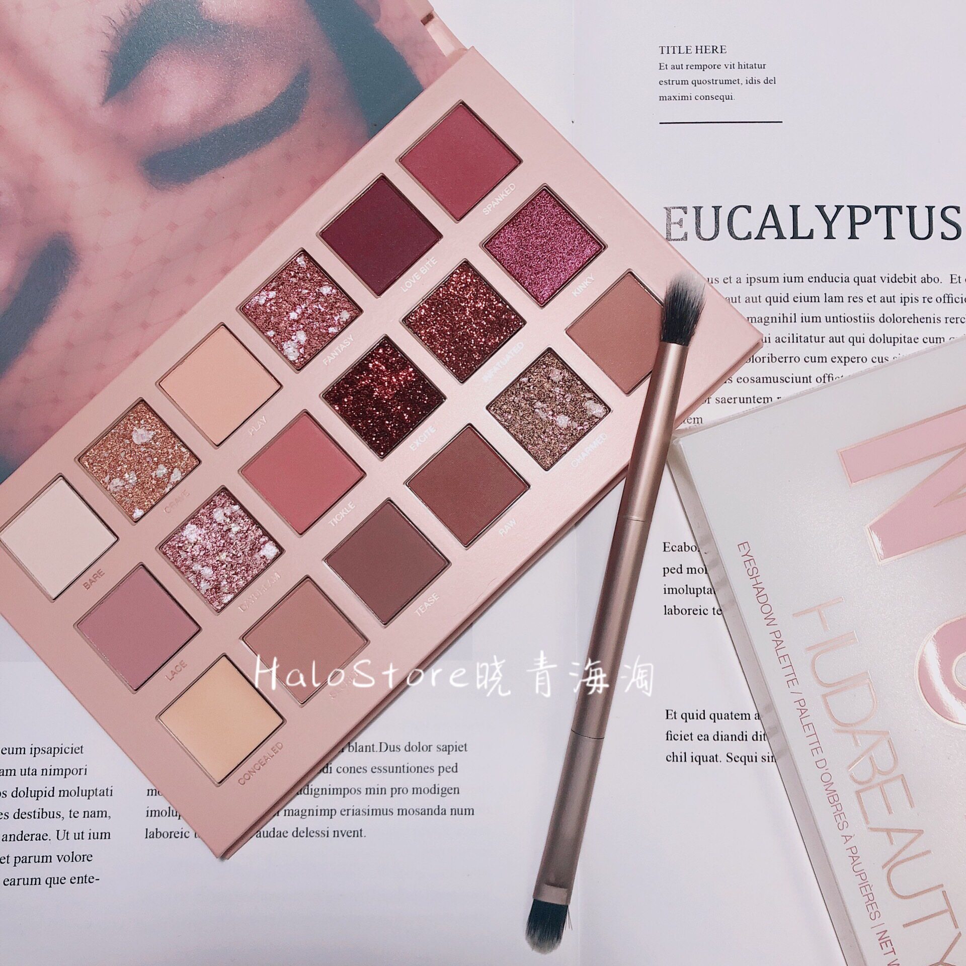 现货！Huda beauty nude18色神仙眼影盘裸色玫瑰18年新品沙漠|ruв категории Косметика, тени - от Buy2taobao.com для оказания профессиональной услуги покупки агента Taobao