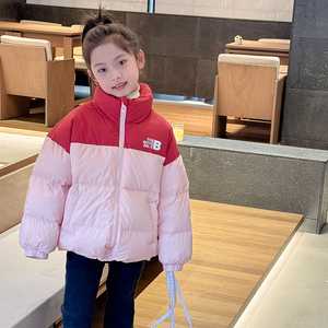 儿童羽绒服短款2024新款白鸭绒加厚保暖男女宝宝杜邦三防冬装外套