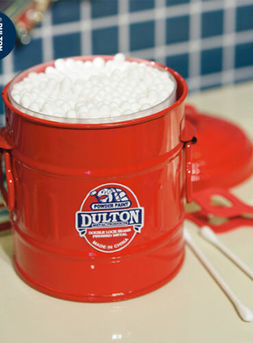 稻谷藏库DULTON复古彩色台面垃圾桶 迷你小号金属收纳桶笔筒380ml