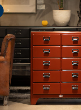 稻谷藏库DULTON 金属柜 家用办公十斗柜 收纳储物抽屉整理柜子