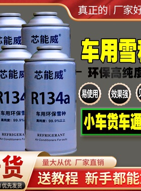 小车冷气雪种小车冷媒R134a空调制冷剂车用高纯环保氟利昂补充剂