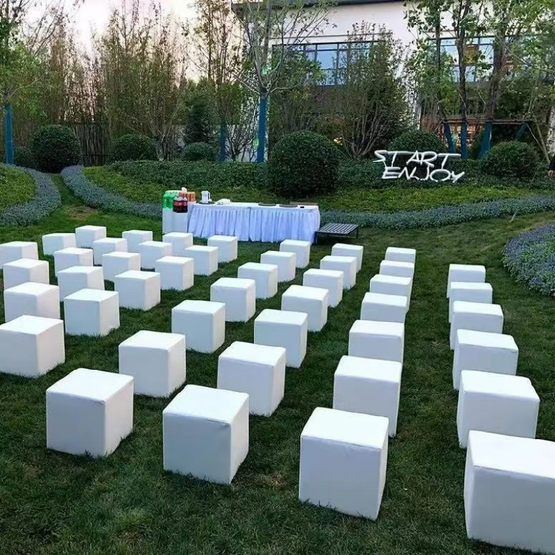 增林牌会展活动正方形沙发凳子皮