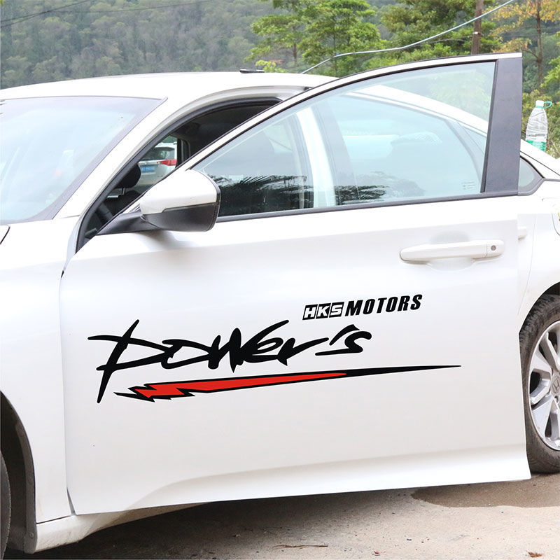 个性英文车身侧门车贴汽车贴纸遮挡划痕贴创意改装车门贴防刮花贴