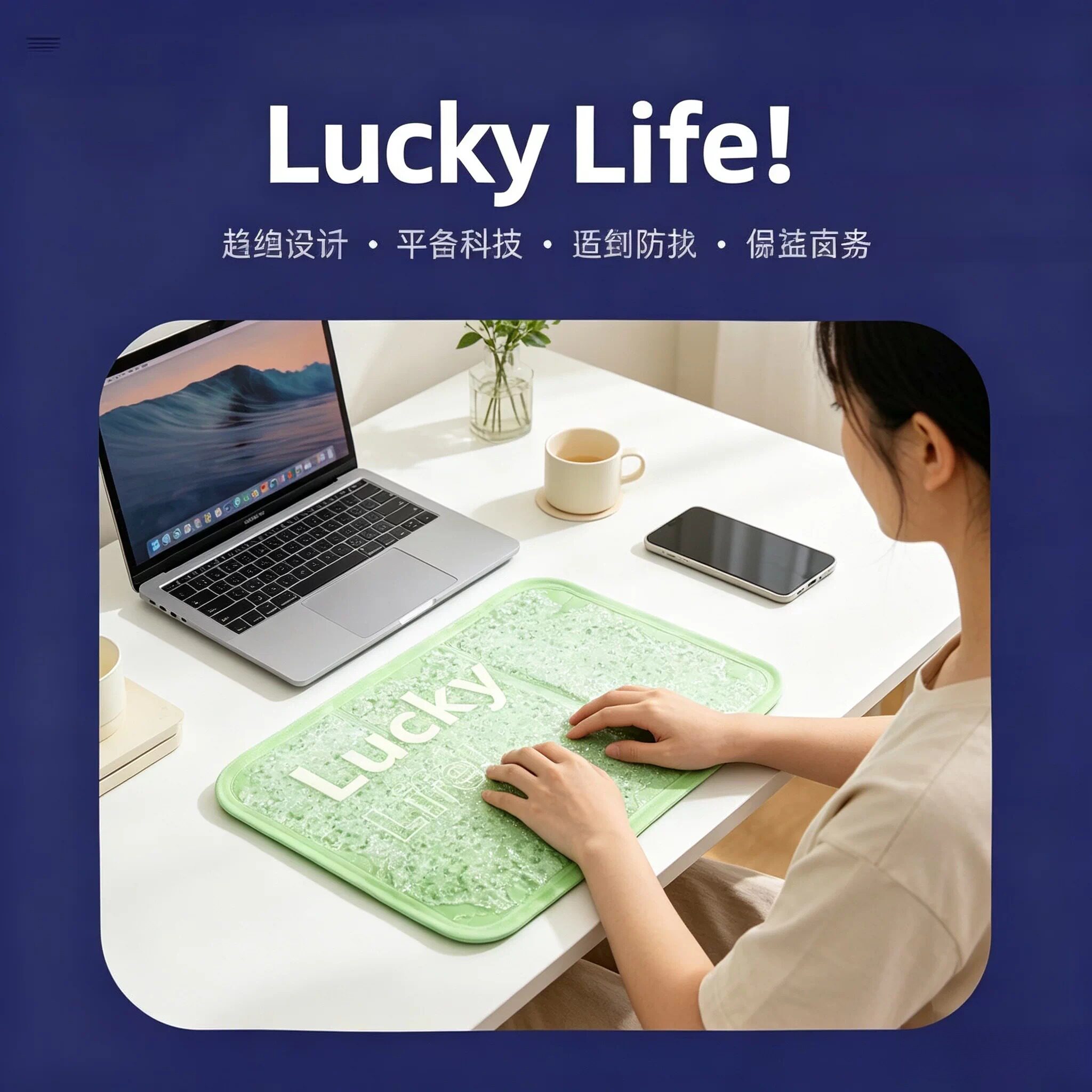 笔记本降温冰袋电脑手机散热水袋平板散热器降温神器学生水冰凉垫