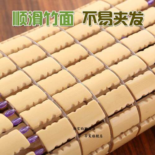 夏天麻将竹枕头空心透气单人凉爽竹子枕头护颈汗蒸房夏季凉席枕头