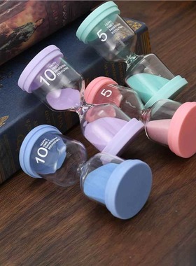 时间沙漏计时器防摔3/5/10/20/30/45/60分钟儿童刷牙专用学习摆件