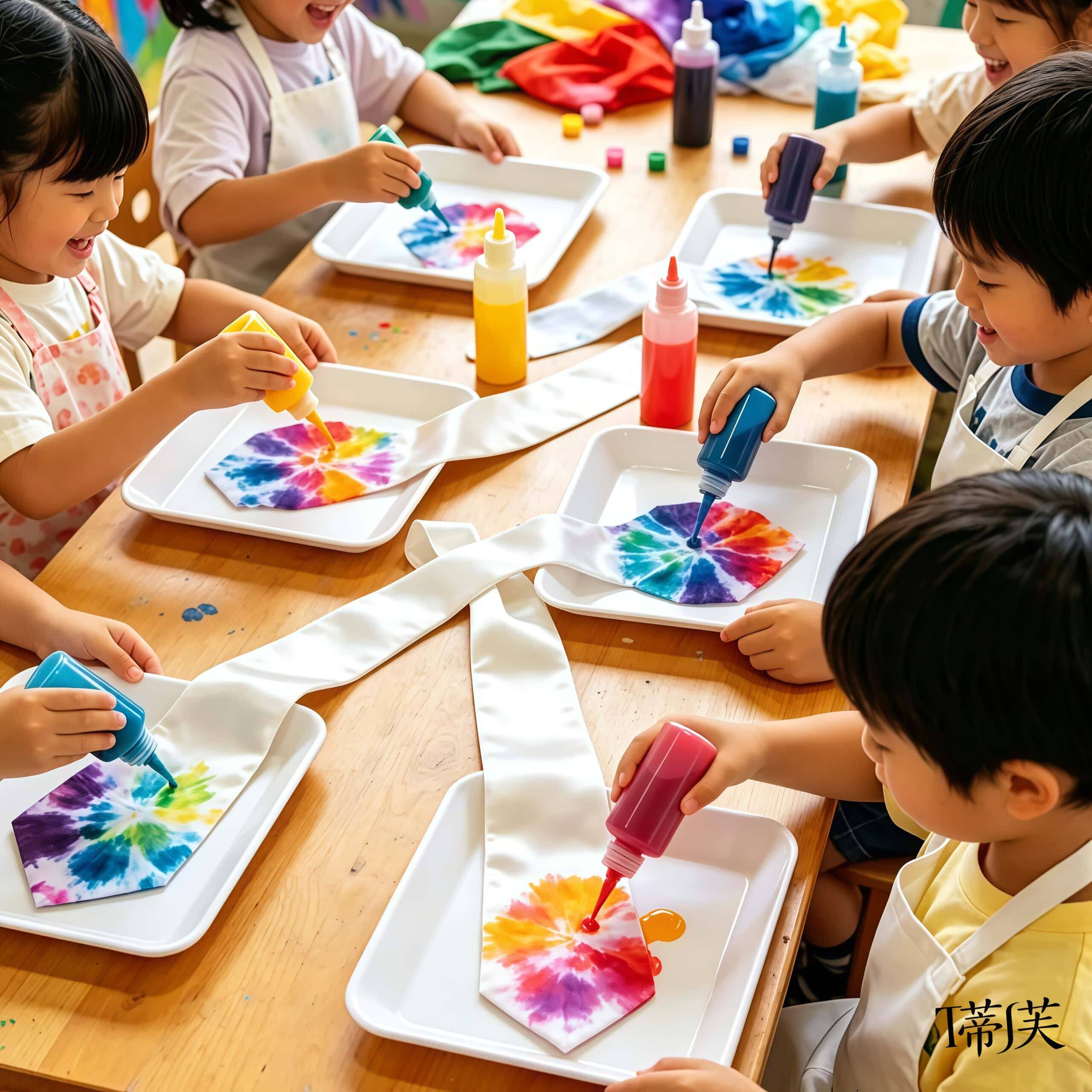 小小匠人|扎染领带父亲节礼物手工diy幼儿园送爸爸实用节日材料包