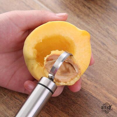 黄桃去核器304不锈钢桃子挖胡工具刀水果去核神器黄桃罐头去核机