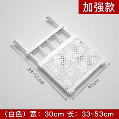 衣柜内收纳隔板分层架宿舍衣橱柜子隔层隔断分隔板伸缩置物架免钉