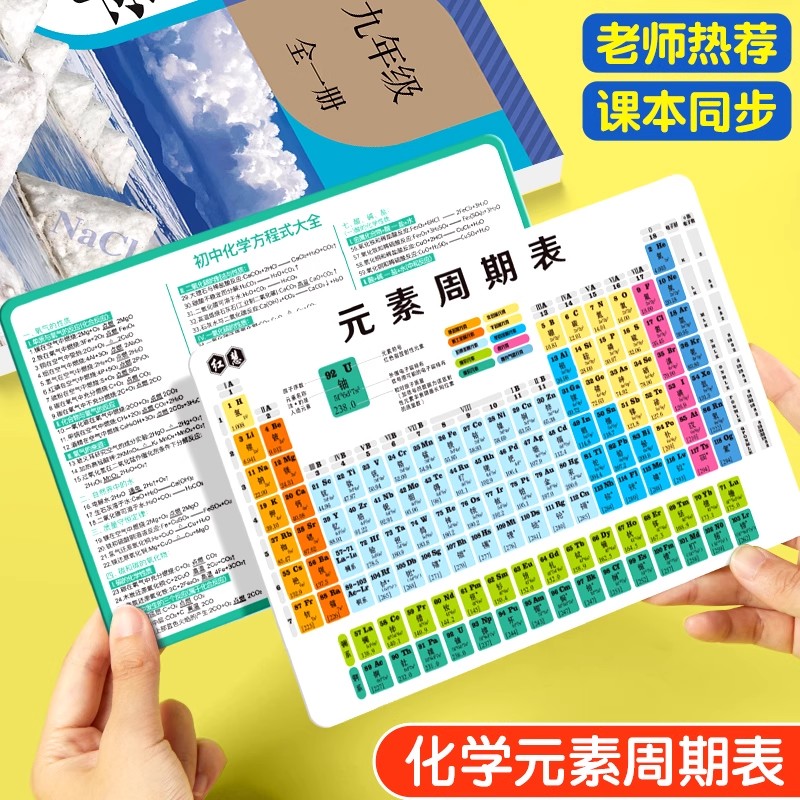 初高中化学元素周期表卡片化学方程式公式大全元素周期表挂图墙贴