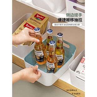 桌面收纳储物盒整理筐篮子化妆品小杂物零食玩文具客厅厨房置物架