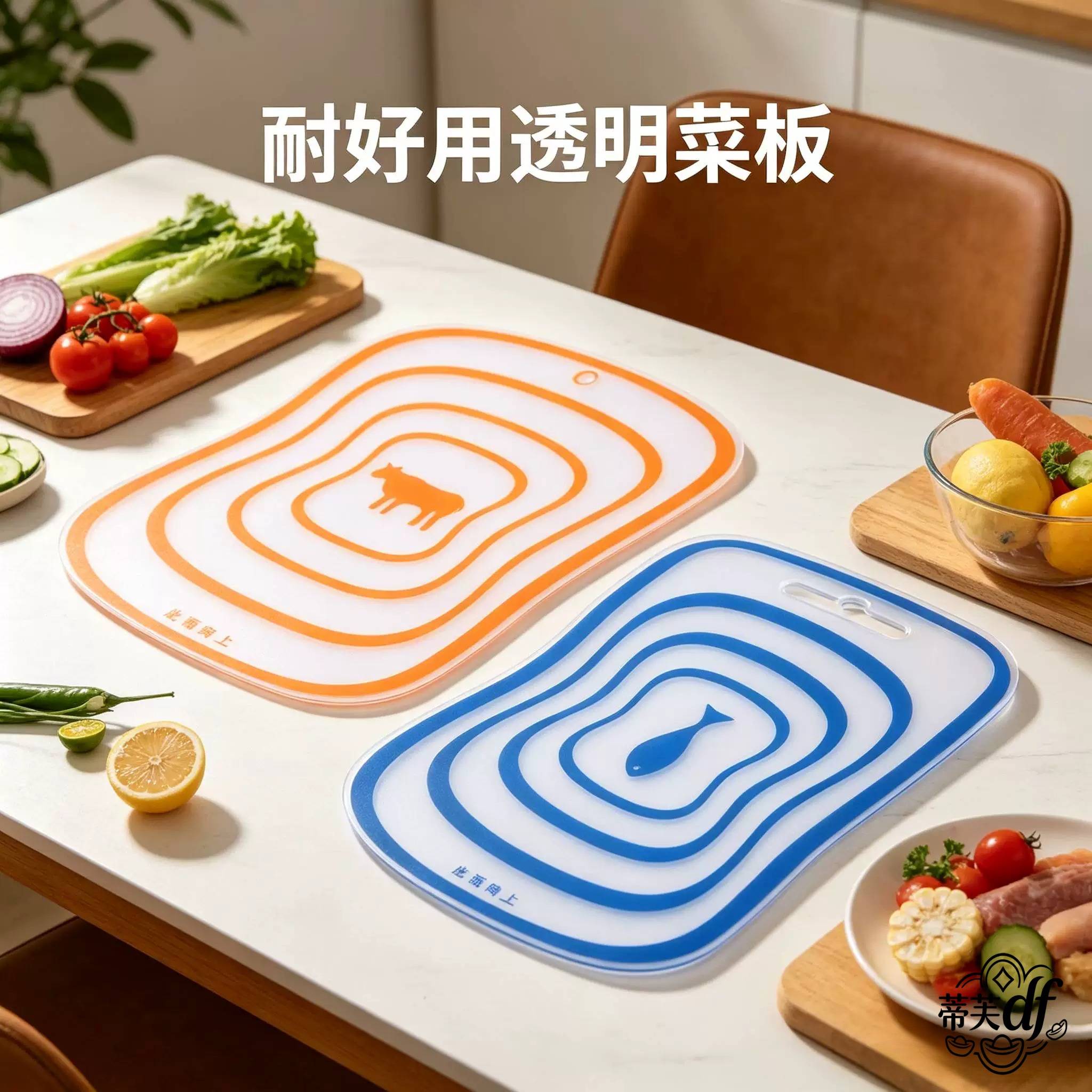 菜板家用透明板软切菜板薄片垫树脂硅胶迷你面塑料水果切菜板擀磨