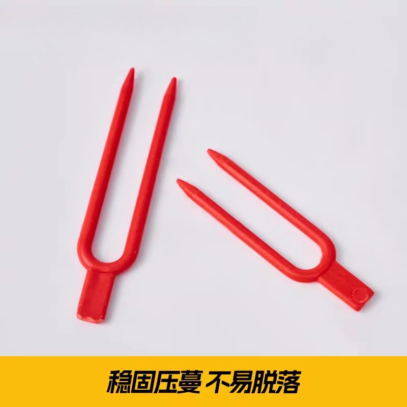 大棚草莓压蔓器藤蔓固定压苗塑料叉子西瓜育秧苗植物爬藤绑枝卡扣