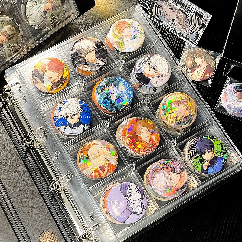 学生宿舍吧唧展示架追星卡片收纳盒小卡本谷子徽章收藏活页收纳册