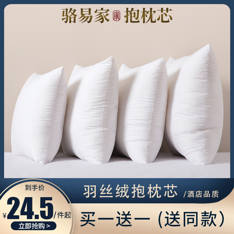骆易家羽丝绒抱枕芯内胆靠枕沙发靠垫芯45 50 60靠背心枕芯子抱枕