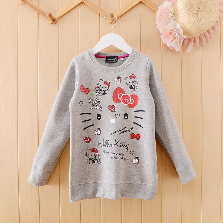 日单春秋女针织棉日式卡通卫衣