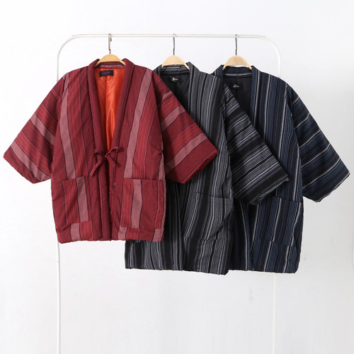 外单和服情侣夹棉加厚和风半缠