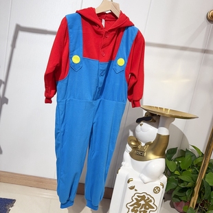 外贸单造型衣万圣节服装 表演cosplay家居儿童幼儿演出摇粒绒保暖