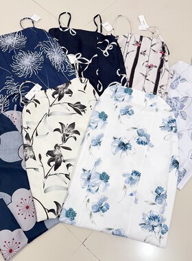 可调节吊带家居裙可外穿长裙睡裙