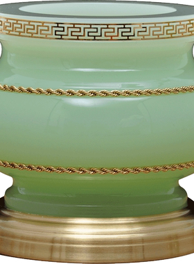 琉璃玉供具一套装香炉供佛花瓶供灯供果盘供水杯香筒寺庙佛堂供奉