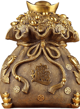 纯铜招财桌面玄关电视柜装饰品