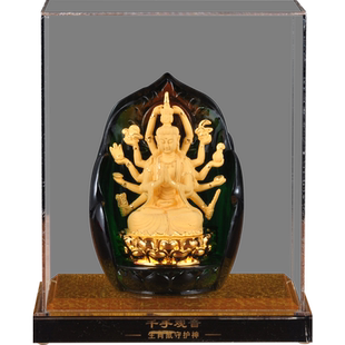 绒沙金本命佛摆件千手观音虚空藏如来不动明王文殊普贤菩萨佛像