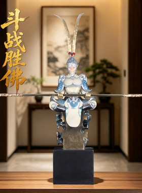 彩铜齐天大圣孙悟空摆件美猴王家居客厅玄关装饰品乔迁商务礼品