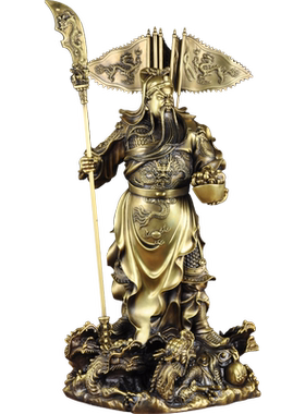 全铜关公摆件武财神家居客厅